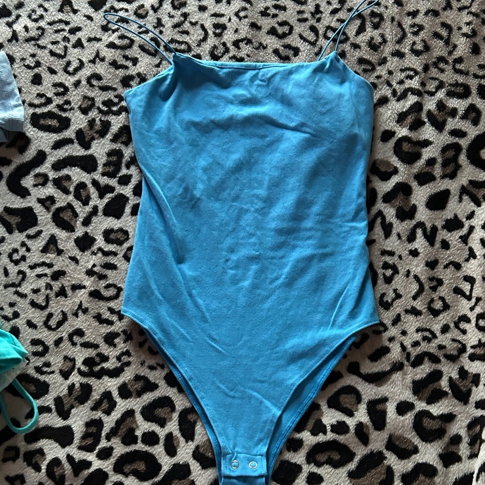 wild fable Bright Turquoise Tank Bodysuit